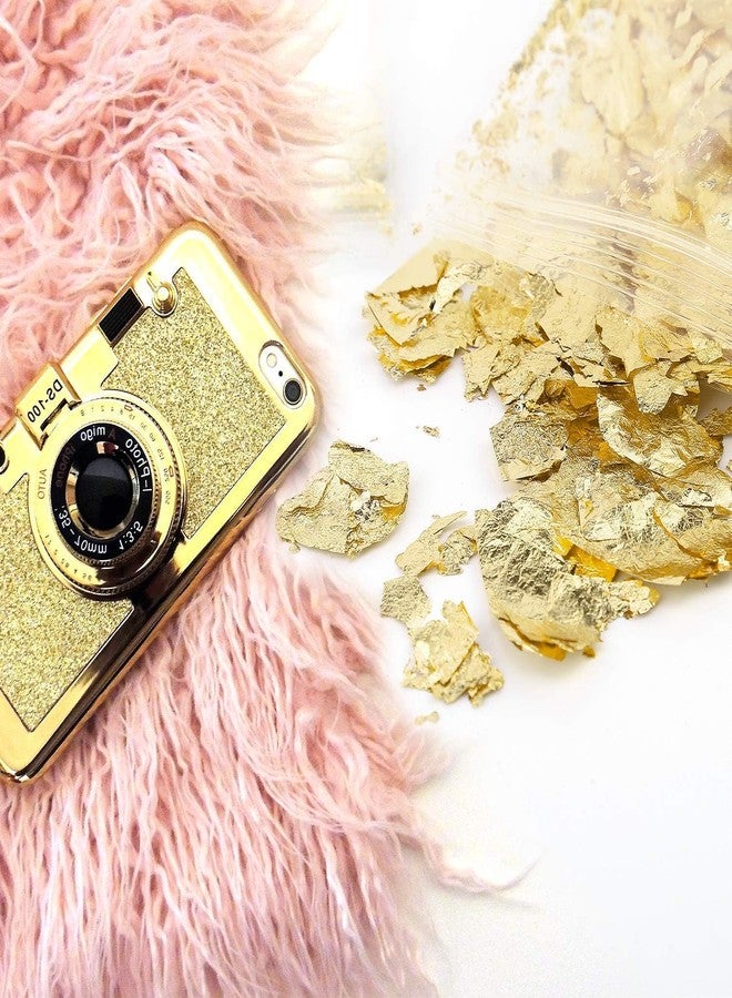 Snoogg Gold Foil Flakes for Resin Imitation for Nails, Painting, Crafts,Slime and Resin Jewelry Making,Gold,Silver,Copper Colors Pack of 3 Color 5 Gram Each. - Image 4